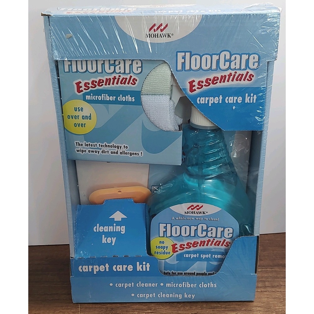 Mohawk Floorcare Essentials Kit Spot Cleaner, Cleaning Key & Microfiber Cloth D1